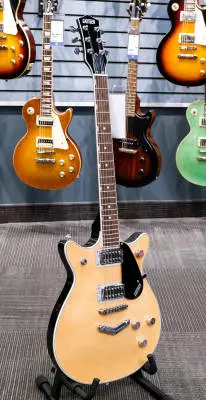 Store Special Product - Gretsch Guitars - G5222 Electromatic Double Jet BT with V-Stoptail, Laurel Fingerboard - Aged Natural